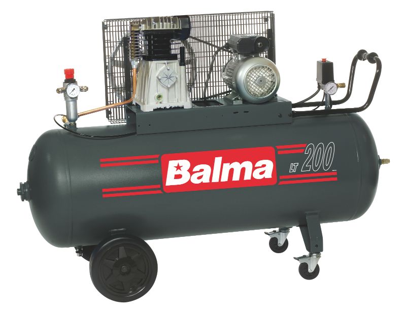 Professional heavy duty belt driven air compressors Balma English